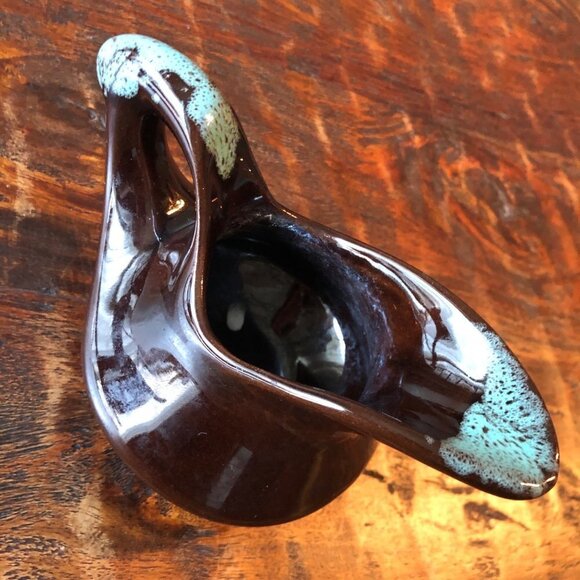 MCM McMaster Crafts Brown And Blue Pottery Creamer - Picture 1 of 6